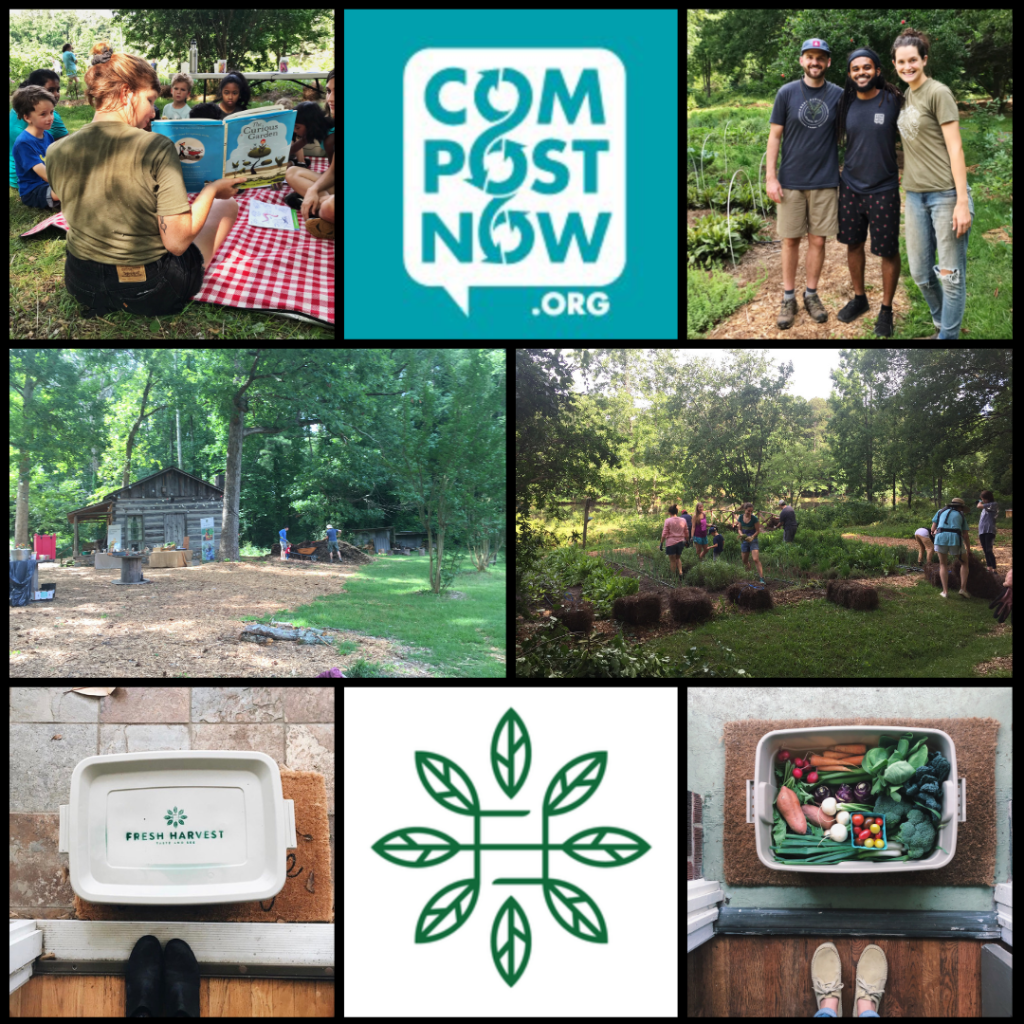 Brownieland Pictures June Volunteer Project with Fresh Harvest and Compost Now 